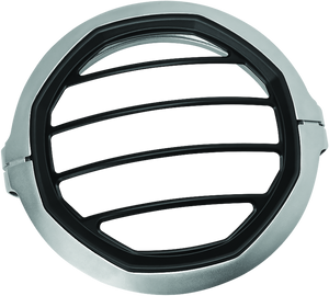 Kuryakyn 6687 Kuryakyn Dillinger Headlight Trim 5-3/4 Sil