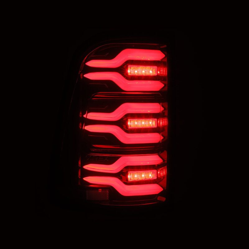 AlphaRex 640050 19-21 fits Dodge Ram 1500 Luxx-Series LED Tail Lights Black/R
