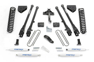 Fabtech K2212 08-16 fits Ford F250/F350 4WD 4in 4Link Sys w/Coils & Perf Shks
