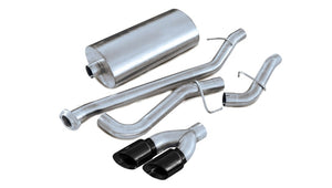CORSA Performance 14250BLK Corsa 2002-2006 fits Chevrolet Avalanche 5.3L V8 3in Sport Cat-Back Exhaust w/ twin 4in Black Tips