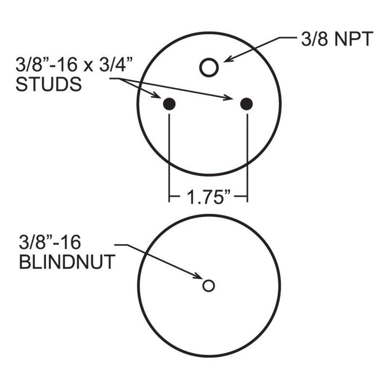 Firestone 7703 Ride-Rite Replacement Air Helper Spring Rear 267CZ 1.5 (W217607703)