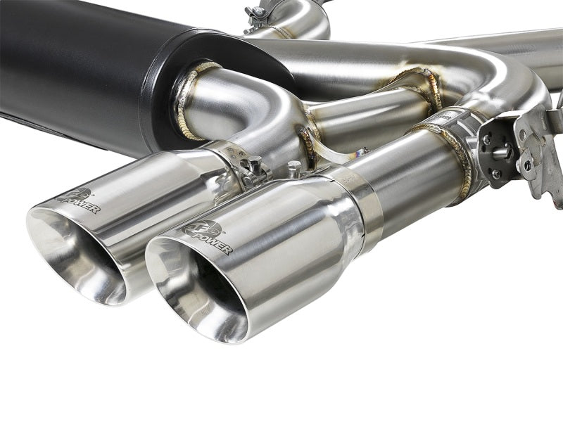 AFE 49-36341-P orce-Xp 3.5in 304 SS Cat-Back w/Polished Tips 15-18 fits BMW X5