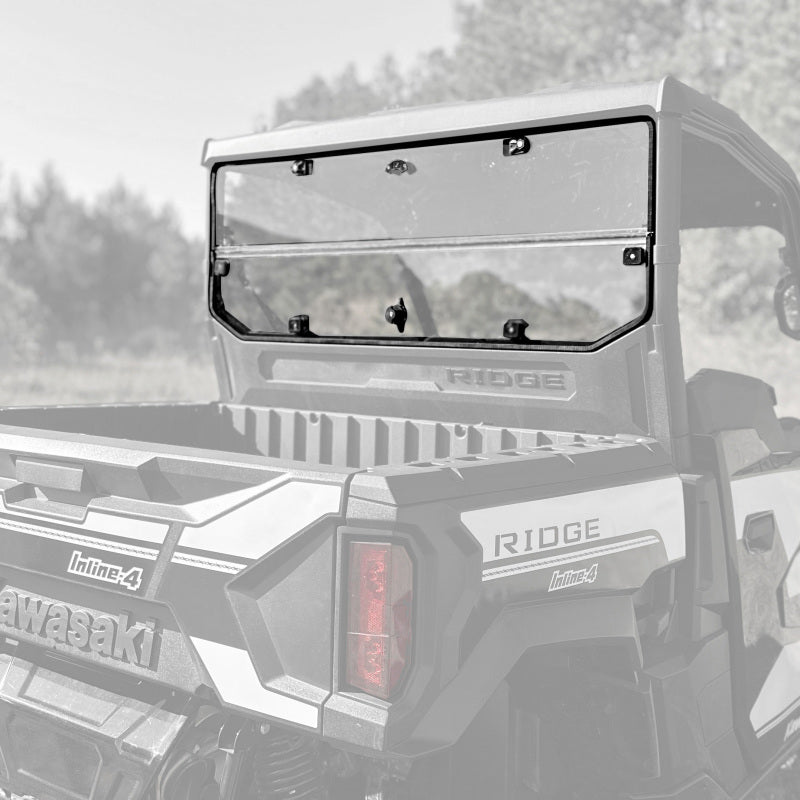 Seizmik 50-55319KIT 24+ fits Kawasaki Ridge Rach Rear Folding Windshield- UV