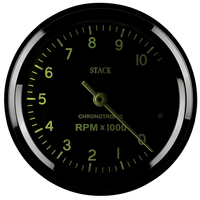 AutoMeter ST901096 Chronocentric Tachometer - 80mm Blk - 0-10K RPM