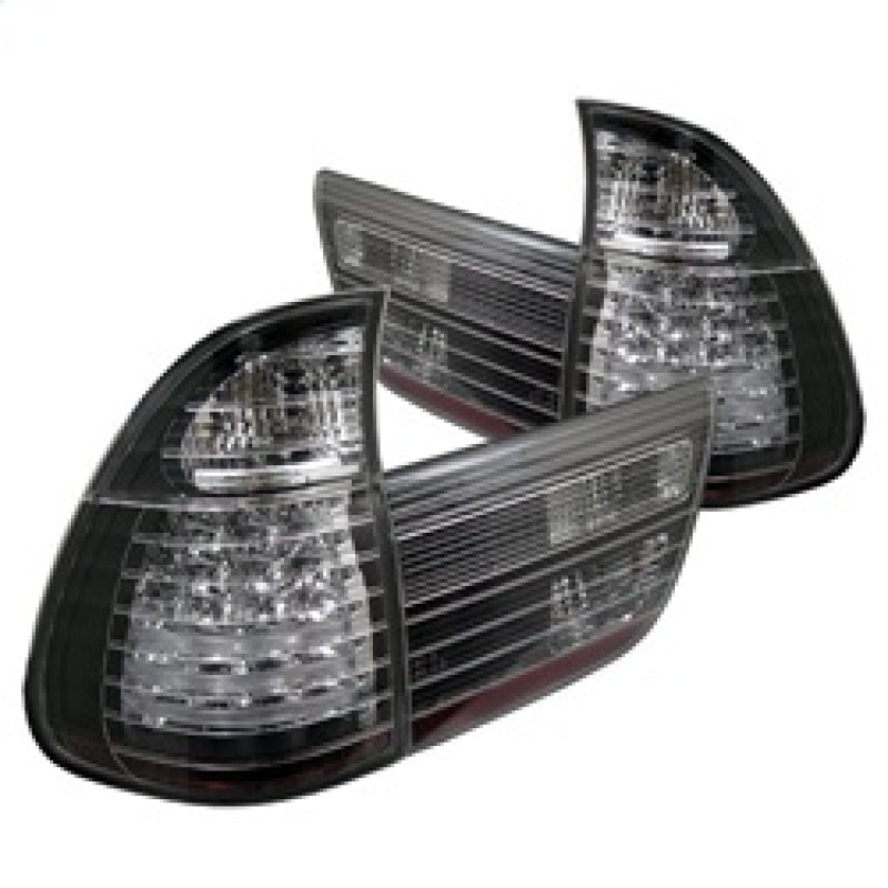 Spyder 5000781 fits BMW 00-06 E53 X5 4PCS LED Tail Lights Black ALT-YD-BE5300-L