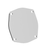 QTP 10500C 5in Bolt-On QTEC 4 Bolt Cover Plate