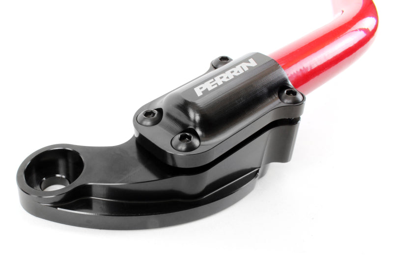 Perrin PHP-SUS-050GRD fits Honda Civic Type R / Si Front Strut Brace - Glossy Red w/ Black Feet