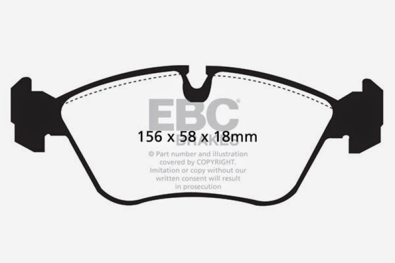 EBC DP2880 fits Volvo 93-97 850 2.3 Turbo Greenstuff Front Brake Pads