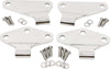 Kentrol 30580 fits Jeep 07-18 Wrangler JK Body Door Hinge Set 4 Pieces 2 Door - Polished Silver