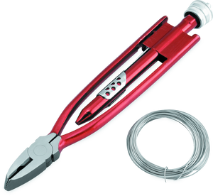 BikeMaster 151568 BikeMaster 9in Safety Wire Pliers w/ Wire