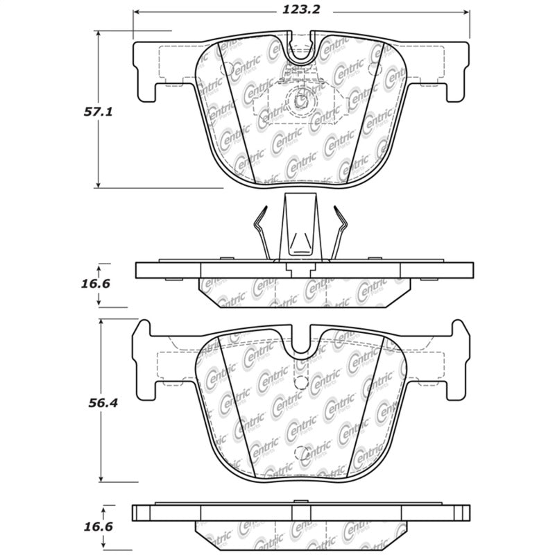 Stoptech 308.161 Street Touring Brake Pads