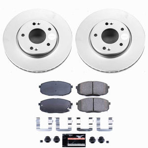 Power Stop 10-13 Kia Forte Front Z23 Coated Brake Kit