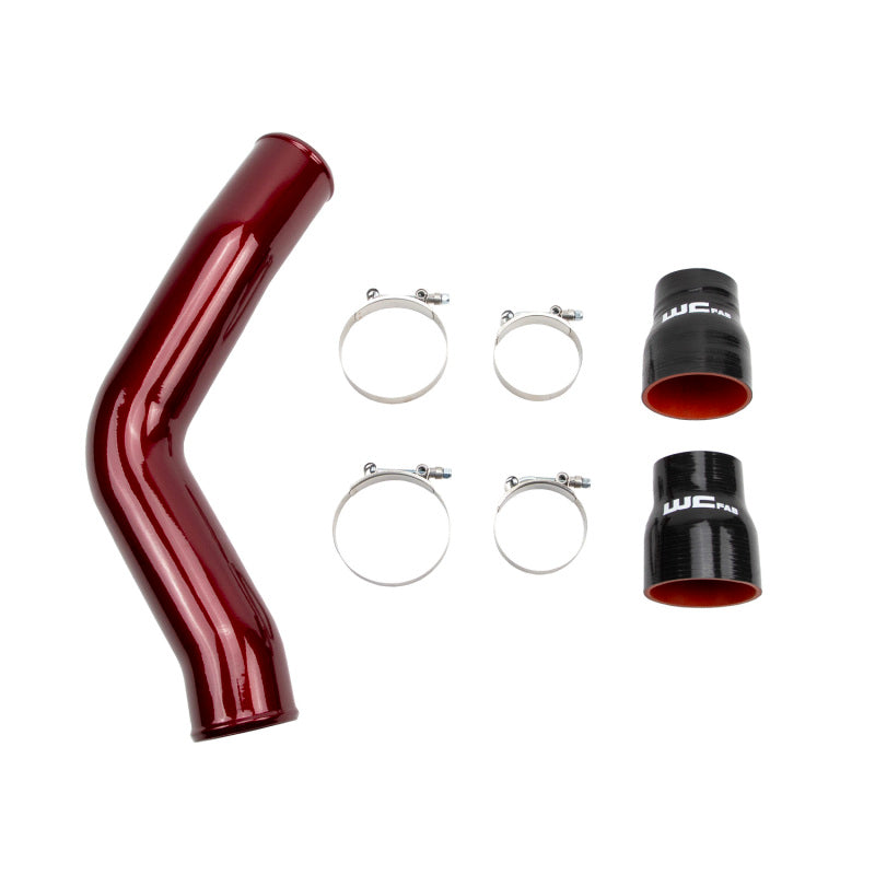Wehrli 13-18 Cummins 6.7L Passenger (Hot) Side 3.5in Intercooler Pipe - Gun Metal