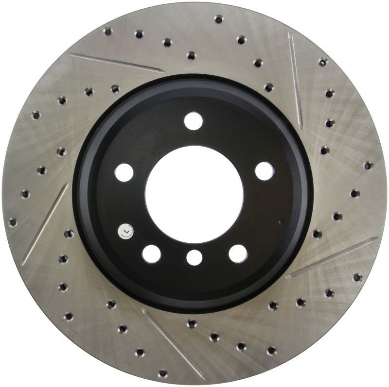 Stoptech 127.34093L 07-09 fits BMW 335 (E90/E92/E93) Slotted & Drilled Left Front Rotor