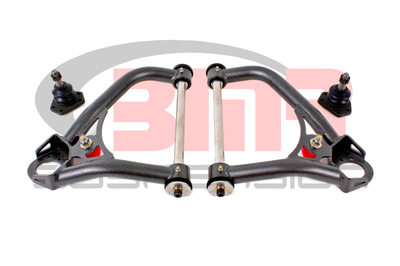 BMR AA027H 1st Gen F-Body Pro-Touring Upper A-Arms w/ Tall Ball Joint (Delrin) - Black Hammertone