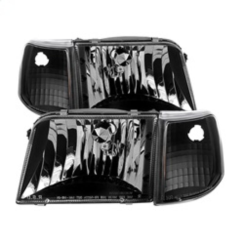 9029363 Xtune fits Ford 93-97 Ranger Crystal Headlights w/ Corner Lights 4pcs