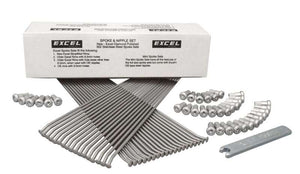 Excel XS0-11167 Rear Spoke/Nipple Set - 10 Gauge / 32 Qty - Silver