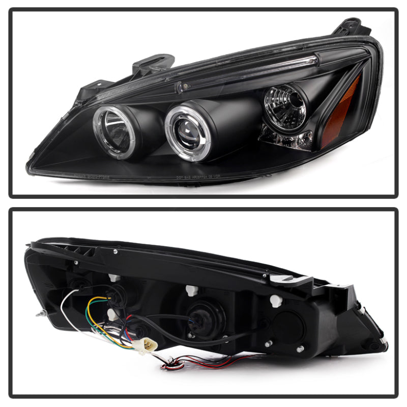 Spyder 5011596 fits Pontiac 05-08 G6 2/4DR Projector Headlights LED Halo LED Bl