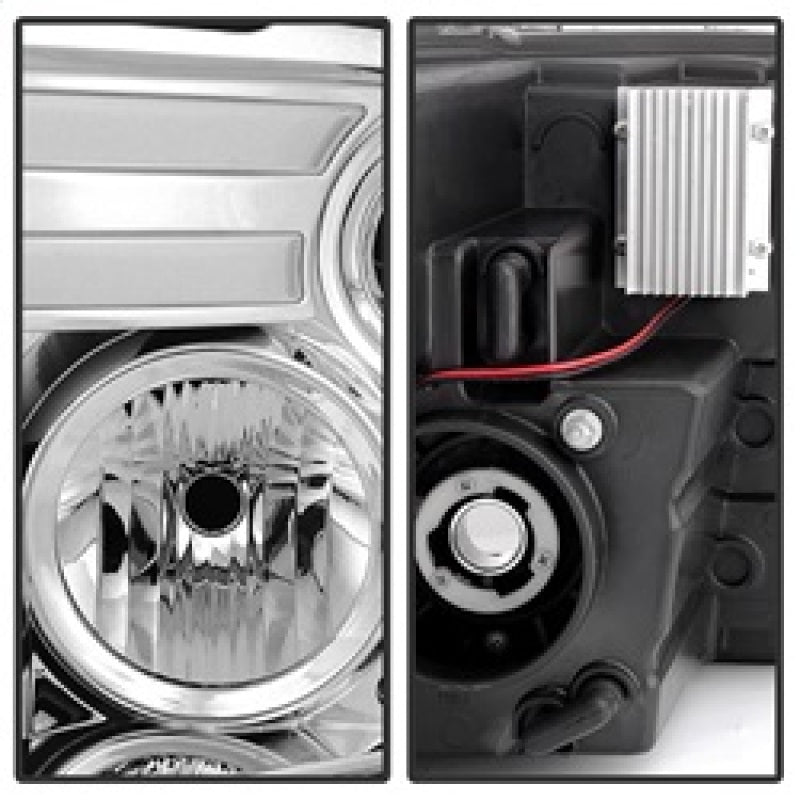 Spyder 5080998 fits Dodge 09-12 Ram Projector Headlights Light Bar DRL Chrome P