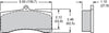 Wilwood pad 9728J ip polymatrix axle set