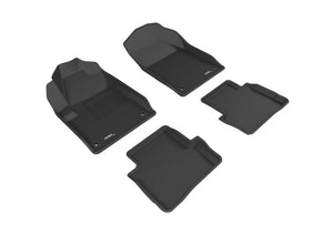 3D MAXpider 2023-2024 fits Honda Accord Kagu 2nd Row Floormats - Black