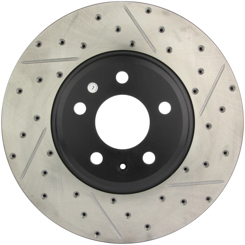 Stoptech 127.33123L Power Slot 09-10 Audi A4/A4 Quattro / 08-10 A5 / 10 S4 Front Left Drilled & Slotted Rotor