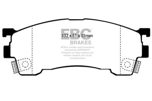 EBC UD637 93-97 fits Ford Probe 2.0 16v Ultimax2 Front Brake Pads
