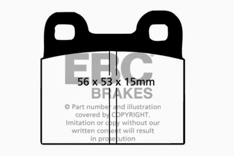 EBC DP2105 fits Volkswagen 71-79 Beetle 1.3 (1300) Greenstuff Front Brake Pads