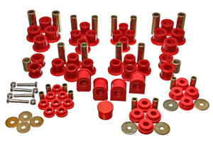 Energy Suspension 4.18124R 99-04 fits Ford F-250 4WD Superduty Red Hyper-flex Master Bushing Set
