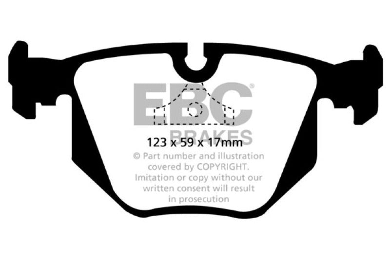 EBC DP2871 fits BMW 94-96 840 4.0 (E31) Greenstuff Rear Brake Pads