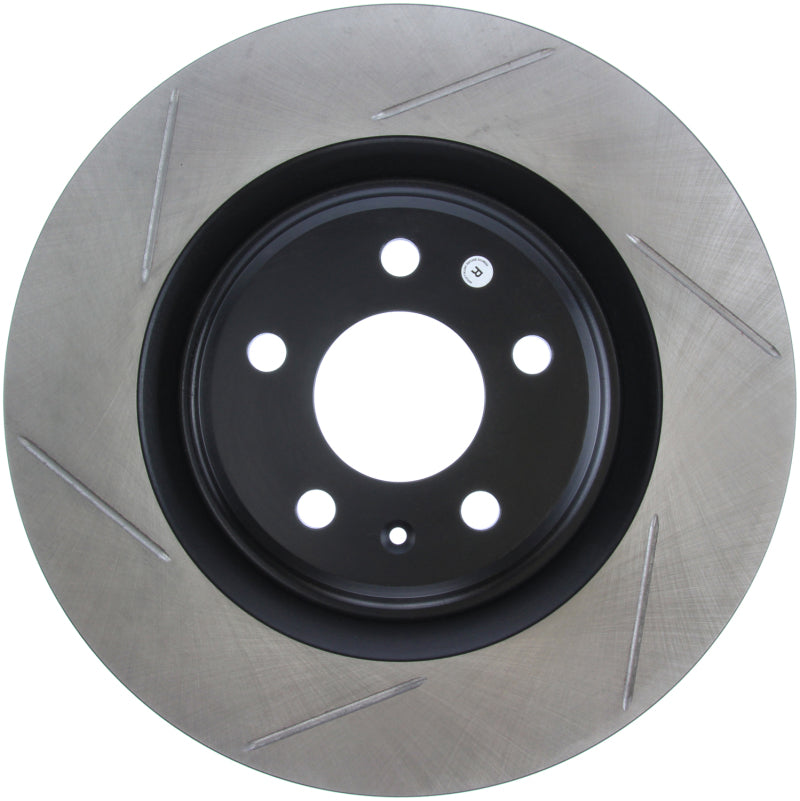 Stoptech 126.33137SR Power Slot 12-13 fits Audi A6 Quattro/11-12 A7 Quattro / 10-13 S4 Rear Right Slotted Rotor