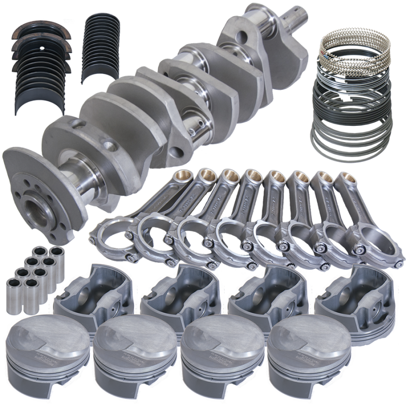 Eagle F1012030 fits Chevy 454 4.250in Crank 6.385in I-Beam Rods 18cc Dome 4.280in Pistons Rotating Assembly