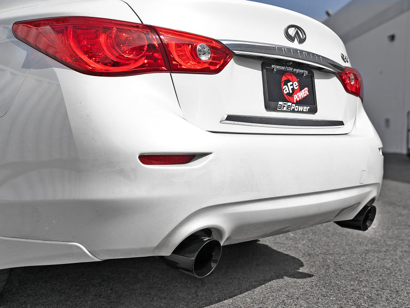 AFE 49-36132NM-B  2.5in 304 SS Cat-Back Exhaust System w/ Black Tips 16-18 fits