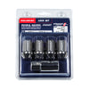 Rays WDURA42121504LPB Lugs Dura-Nut L42 Straight Type / 12x1.50 / 4 Piece - Blk