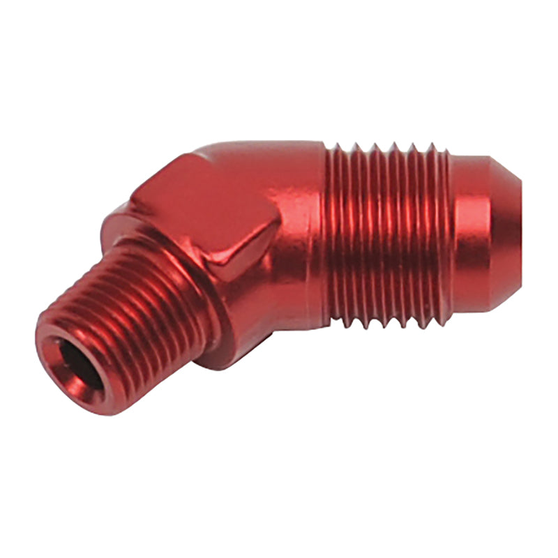 Russell 660104 Performance -6 AN MALE X 1/8in NPT MALE 45 DEG (Red)