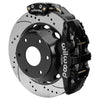 Wilwood Big Ford New Style Aero4 Rear EPB Kit - 14in Drilled Rotor - 2.50in Offset - Black