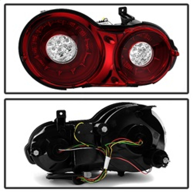 Spyder 5082008 fits Nissan 09-15 GTR LED Tail Lights Red Clear ALT-YD-NGTR09-LE