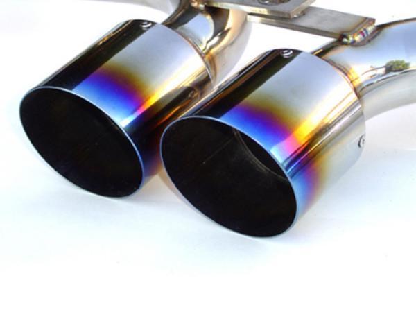 Invidia HS03MCSGTT 03-04 fits Mini Cooper S 60mm (80mm tip) Titanium Tip Cat-bac