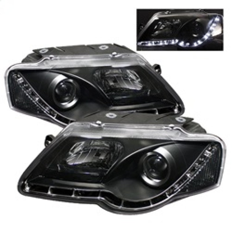 Spyder 5012326 fits Volkswagen 06-08 Passat Projector Headlights DRL Black High