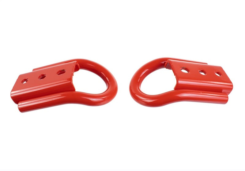 fits Ford 21-23 Racing M-18954-BTHR Bronco Rear Tow Hook Pair - Red