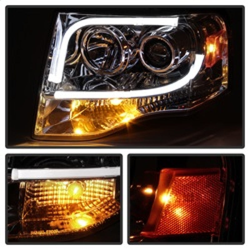 Spyder 5079510 fits Ford 07-13 Expedition Projector Headlights Light Tube DRL C