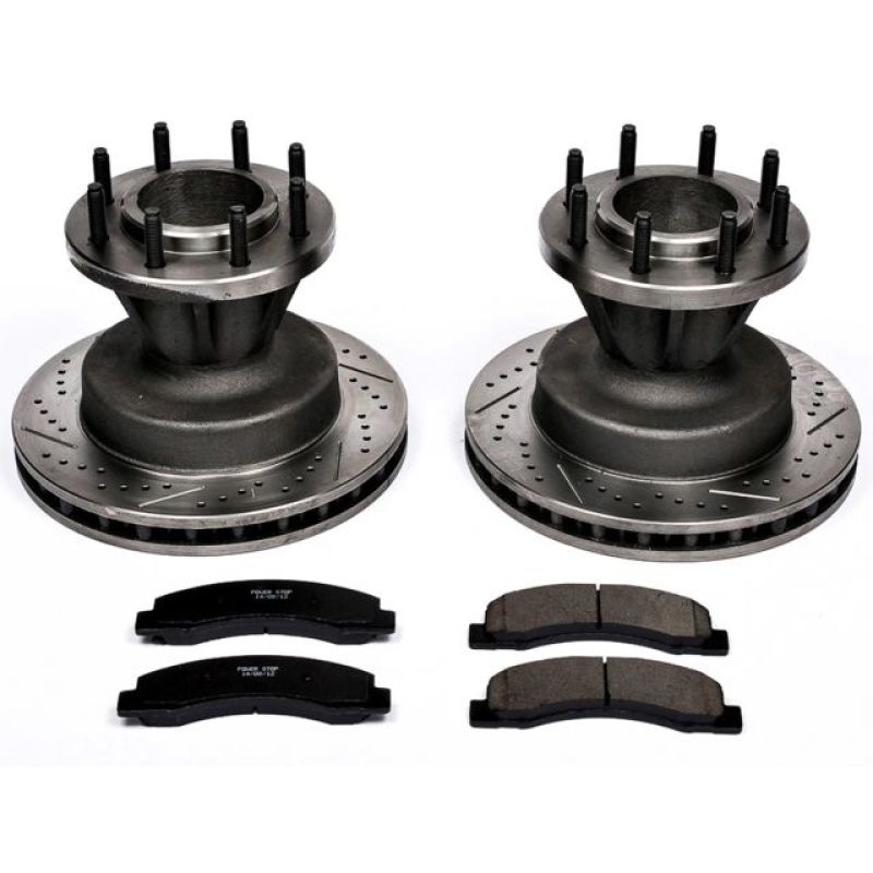 Power Stop K2907 99-02 fits Ford F-350 Super Duty Front Z23 Evolution Brake Kit