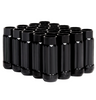 BLOX Racing BXAC-00142-BK 12-Sided P17 Tuner Lug Nuts 12x1.5 - Black Steel - Set of 20 (Socket not included)