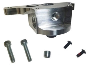 Moroso 23713 fits GM LS Oil Filter Adapter - Spin On - External Input Inlet - Ou