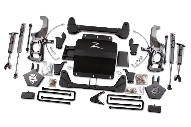 Zone Offroad ZONC12F 11-19 fits GM HD 5in System w/o Overload - Fox Adv Series