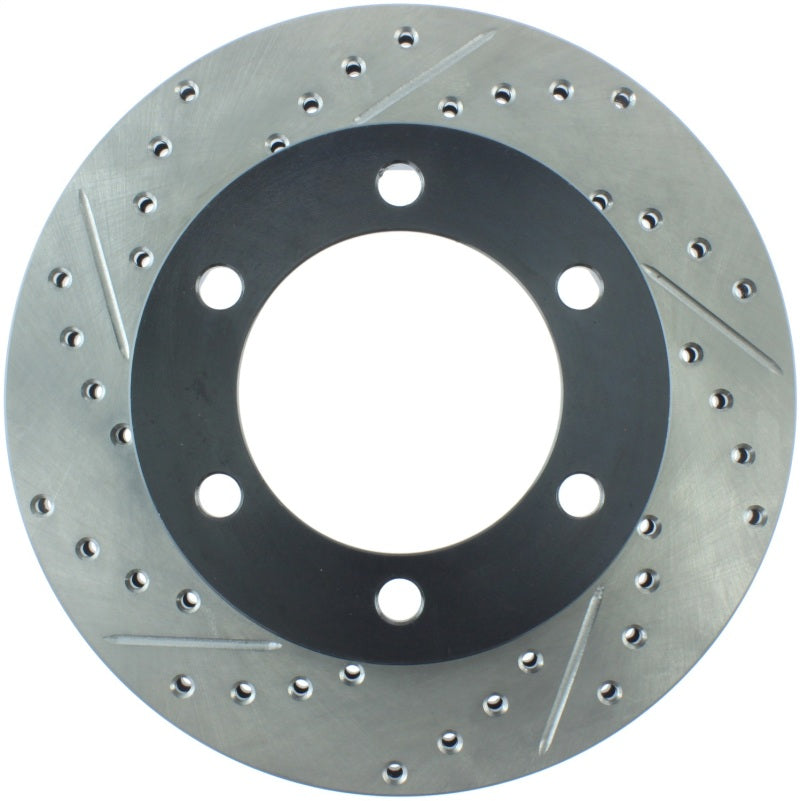 Stoptech 127.44109R 95-03 Toyota Tacoma (6 Lug) / 96-00 4Runner Front Right Slotted & Drilled Rotor