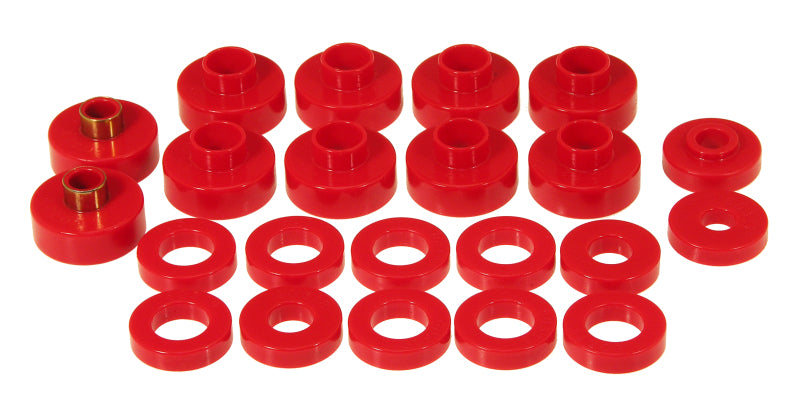 Prothane 1-102 76-79 fits Jeep CJ5/CJ7 Body Mount 22 Bushing Kit - Red