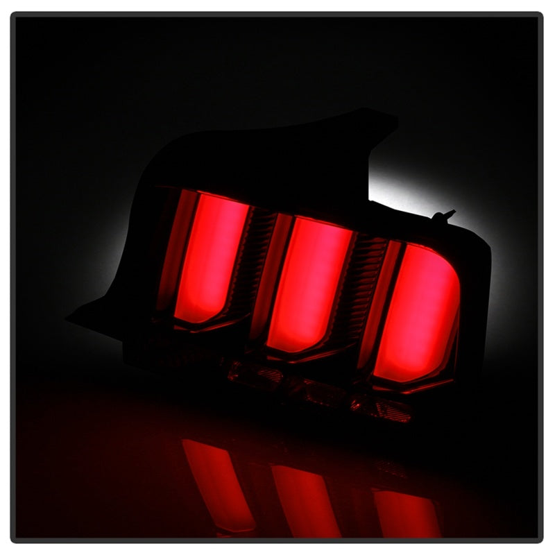 Spyder 5086716 fits Ford 05-09 Mustang (Red Light Bar) LED Tail Lights - Black