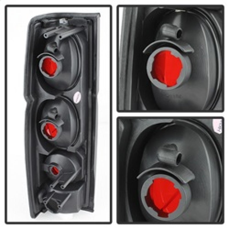 SPYDER 5078216 fits Nissan Hardbody 86-97 Euro Style Tail Lights Black Smoke