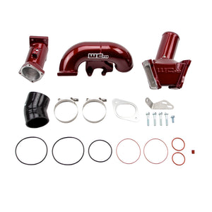 Wehrli WCF100164-RED 2007.5-2010 LMM Duramax High Flow 3in Y-Bridge Kit- WCFab R